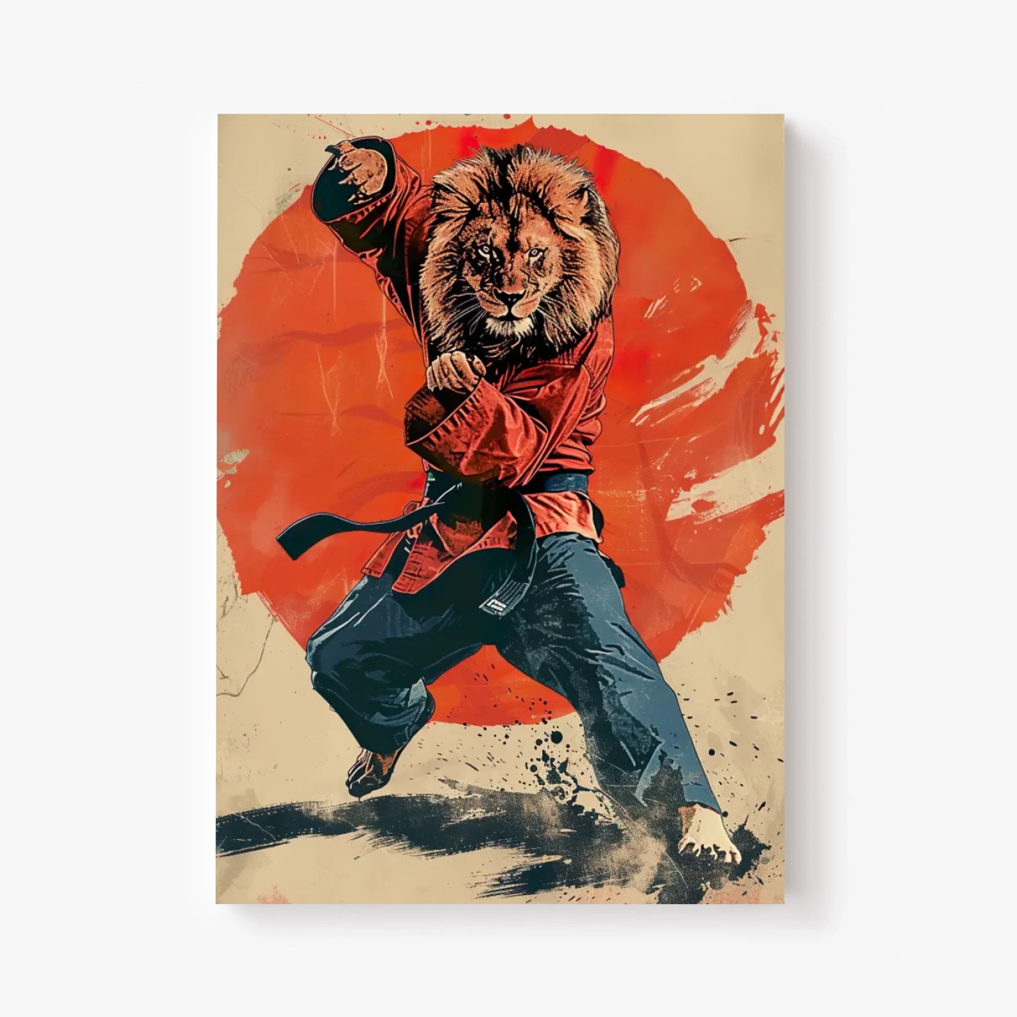 Tableau Animaux Lion Ninja