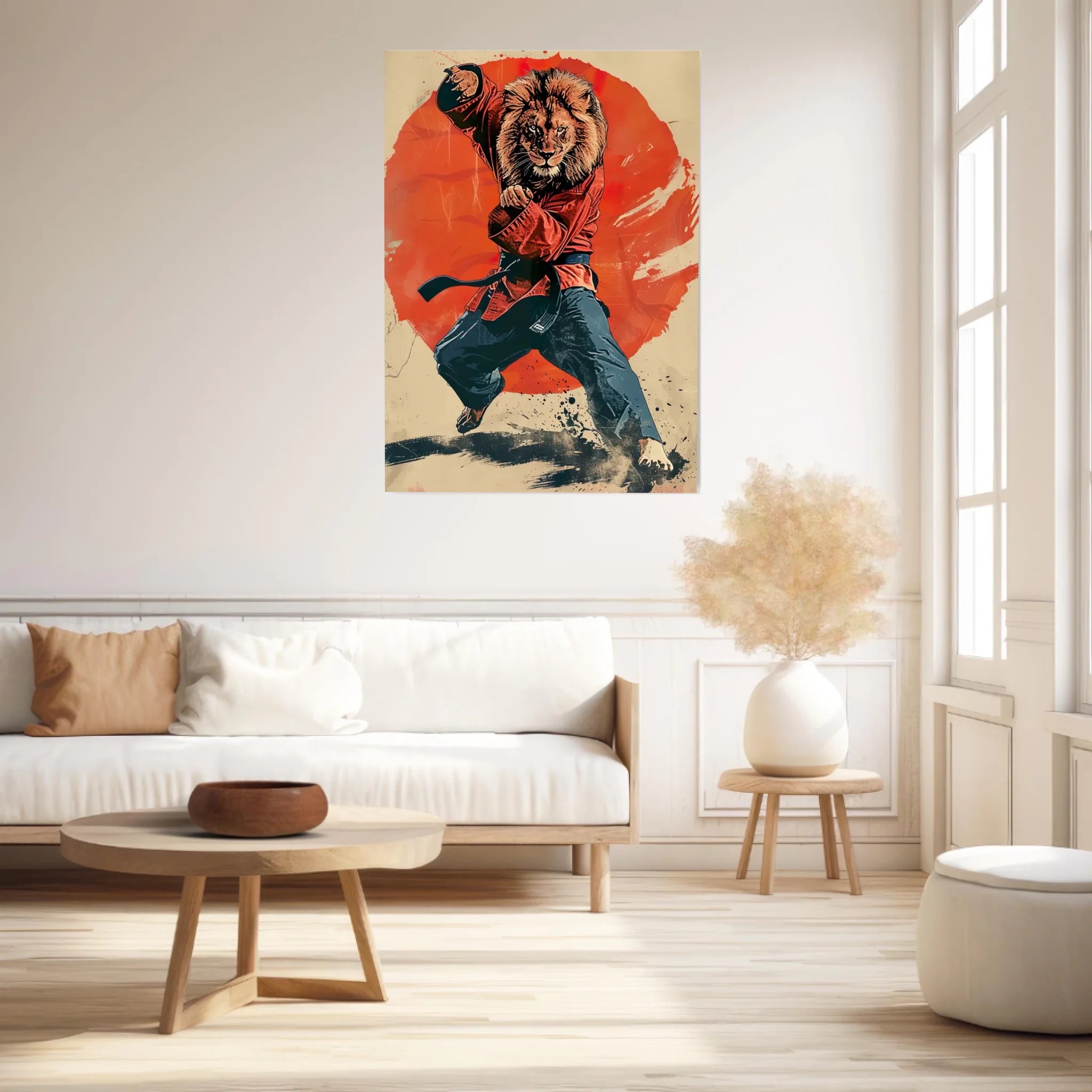 Tableau Animaux Lion Ninja