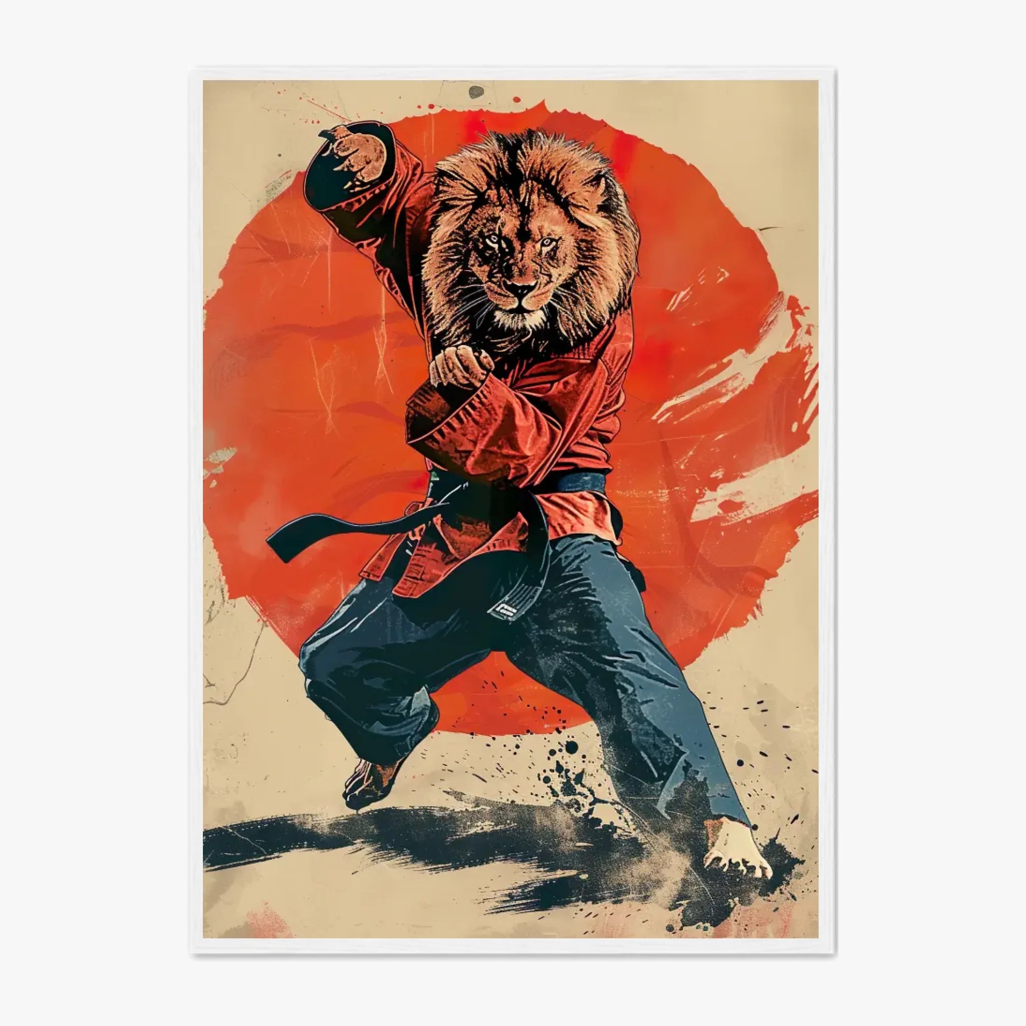 Tableau Animaux Lion Ninja