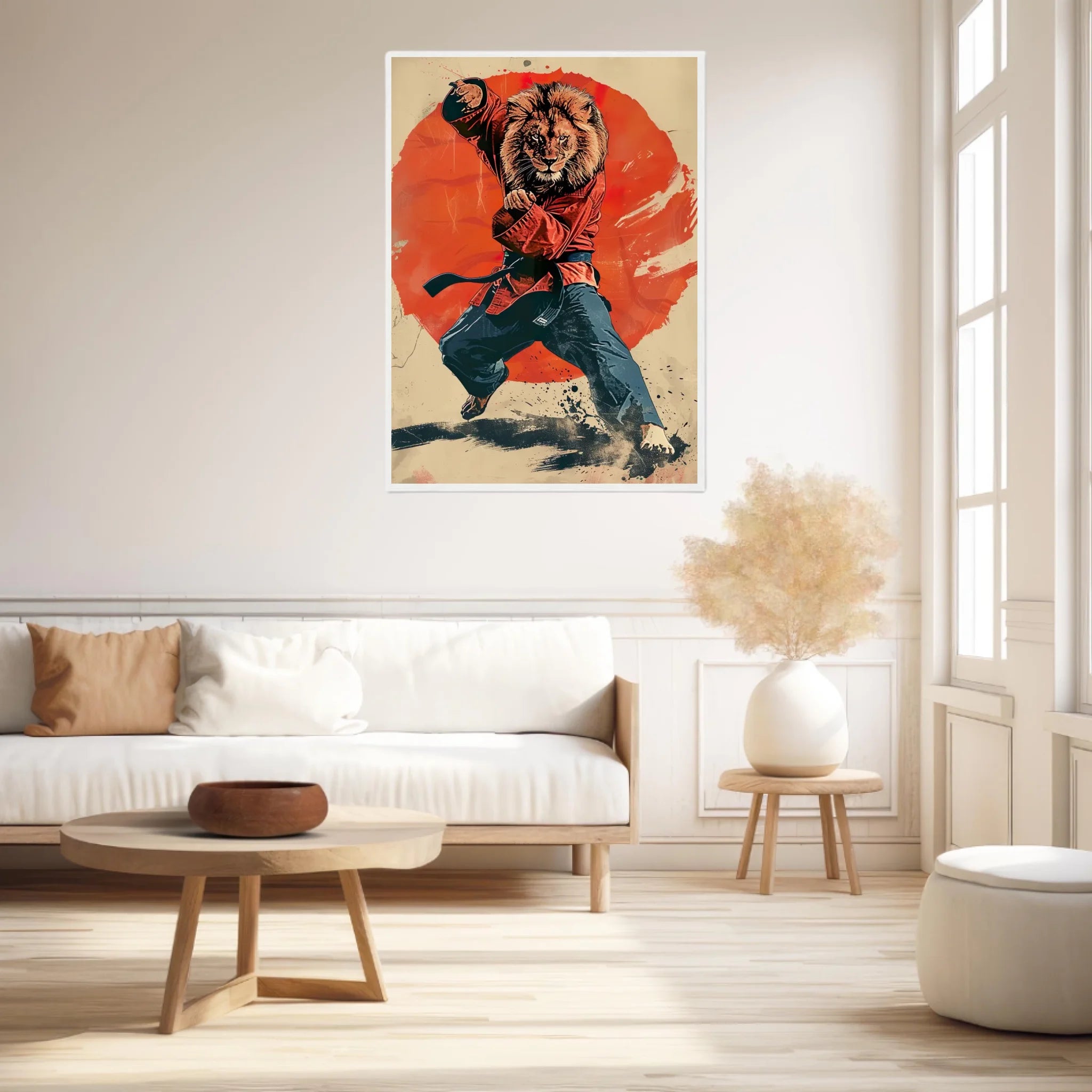 Tableau Animaux Lion Ninja