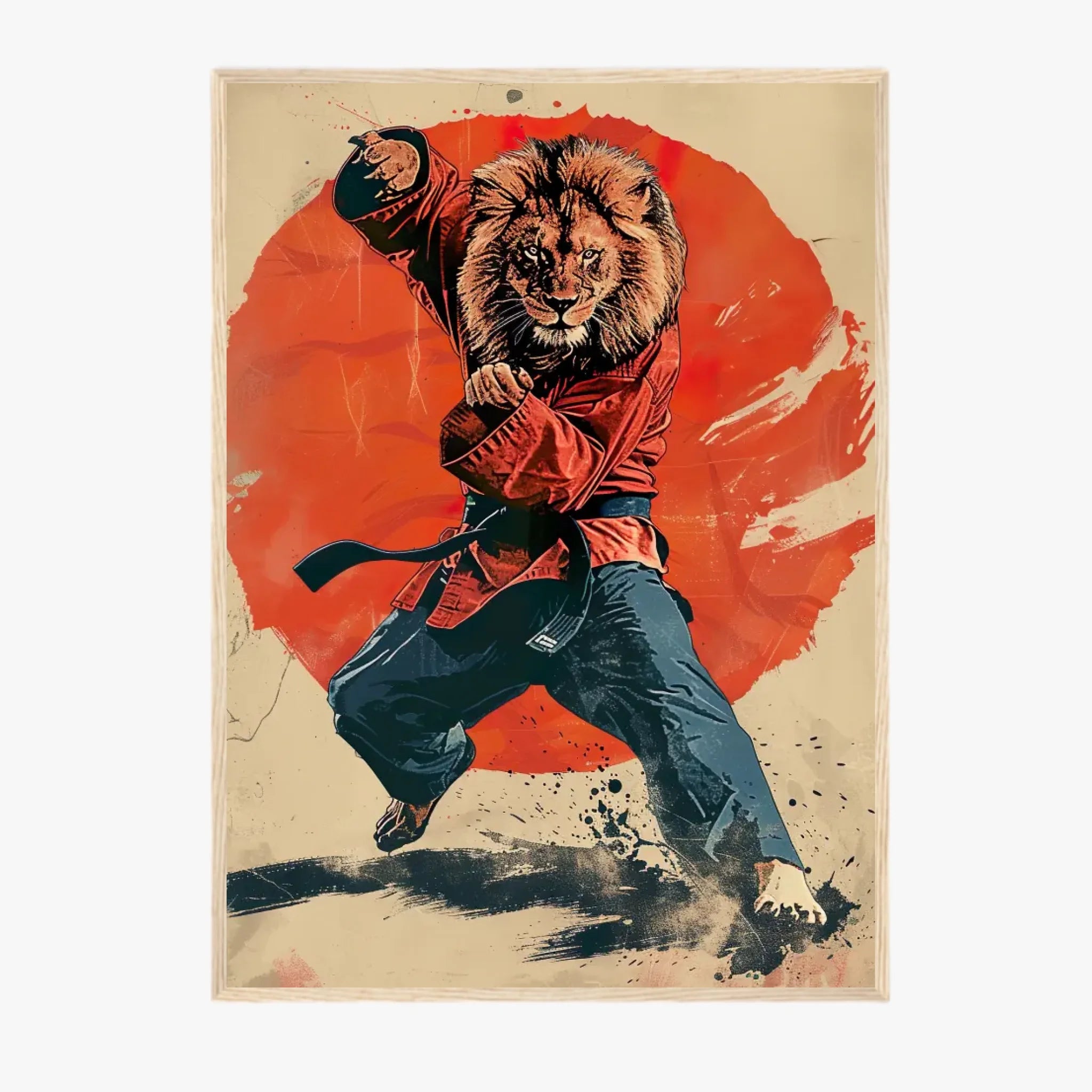 Tableau Animaux Lion Ninja