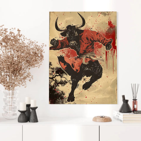 Tableau Animaux Vache Ninja