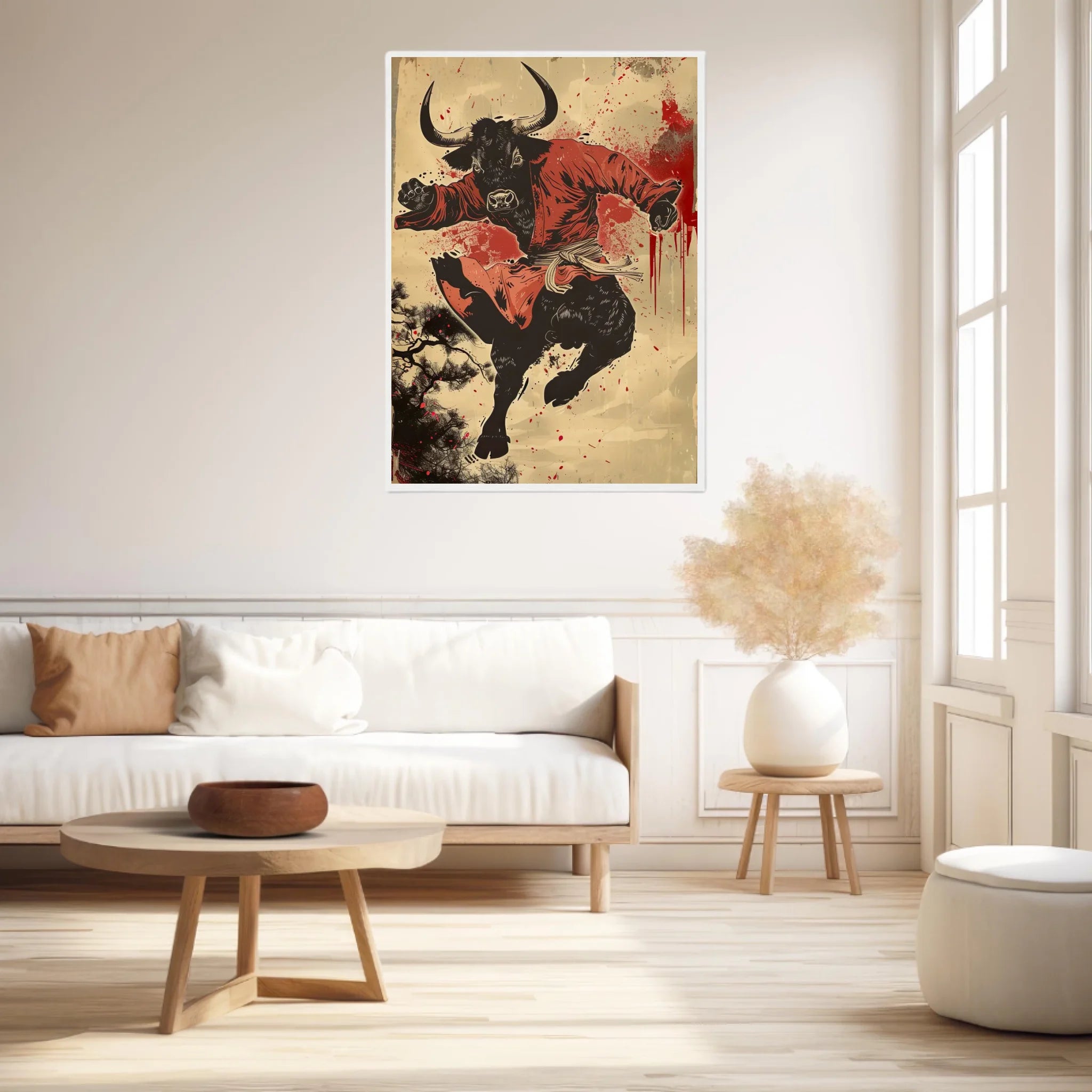 Tableau Animaux Vache Ninja