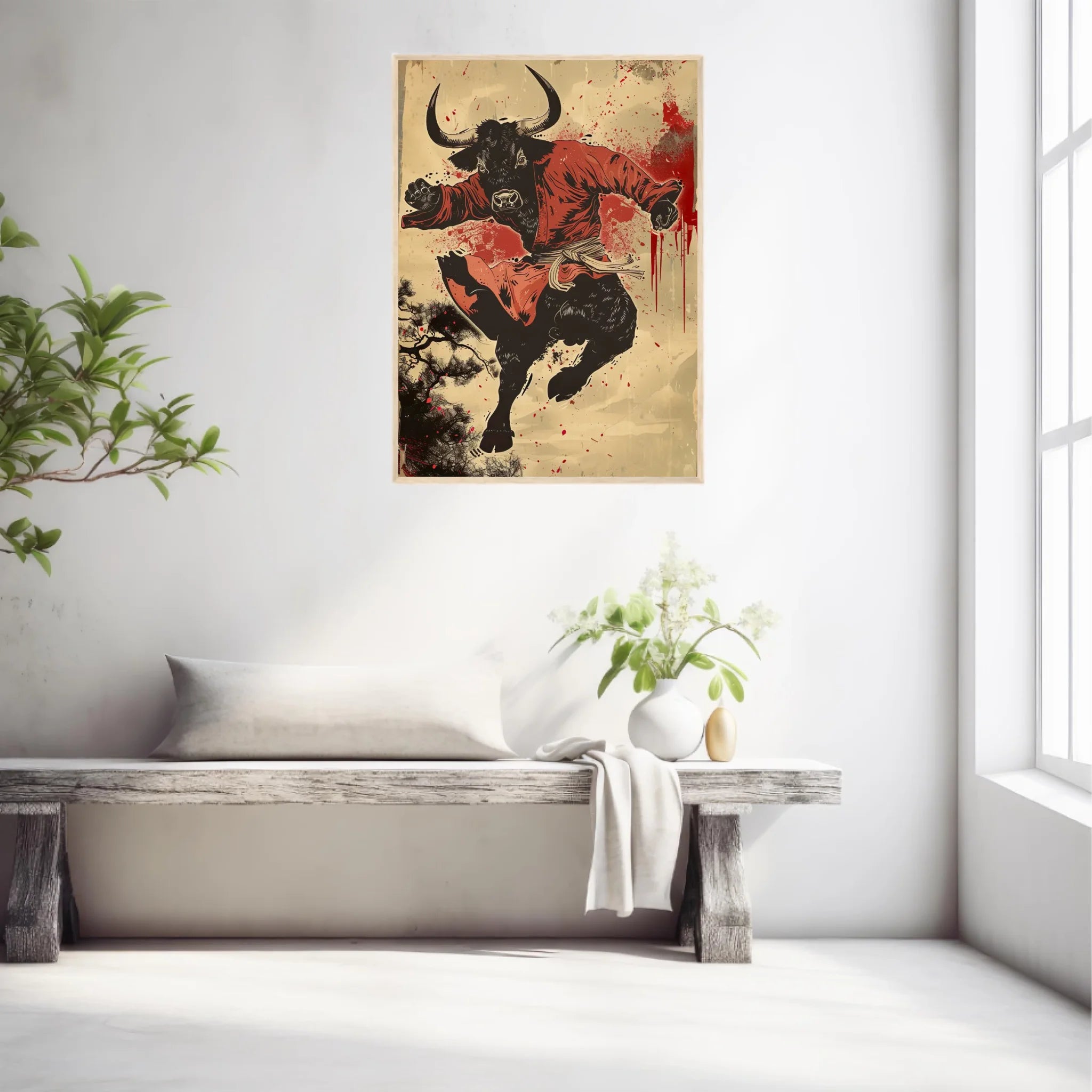 Tableau Animaux Vache Ninja