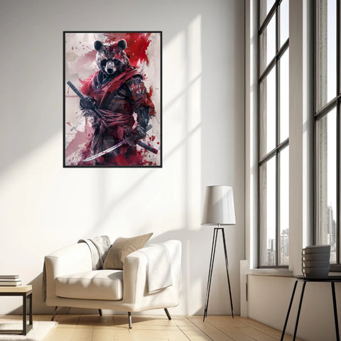 Tableau Animaux Ours Ninja