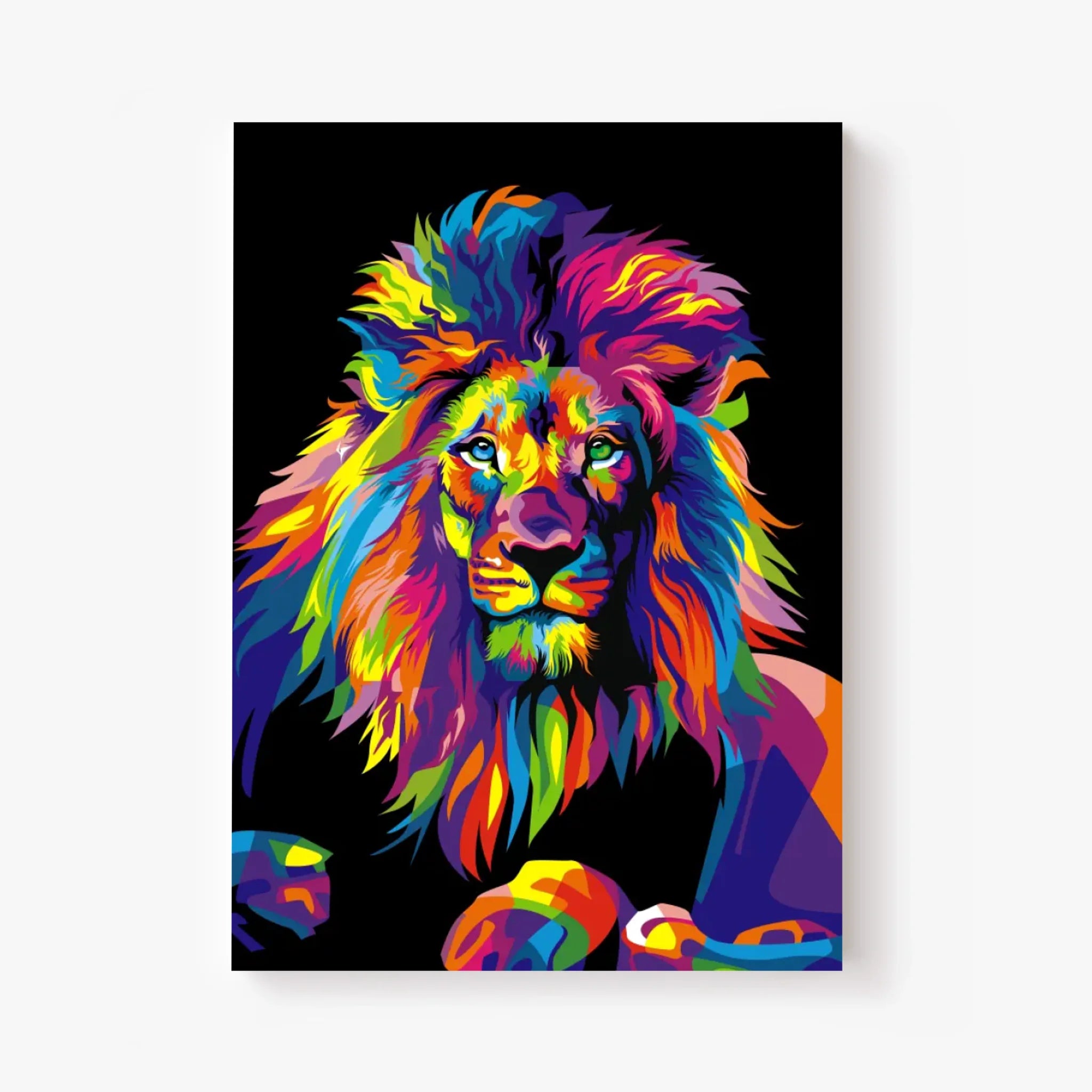 Tableau Lion Pop Art 3