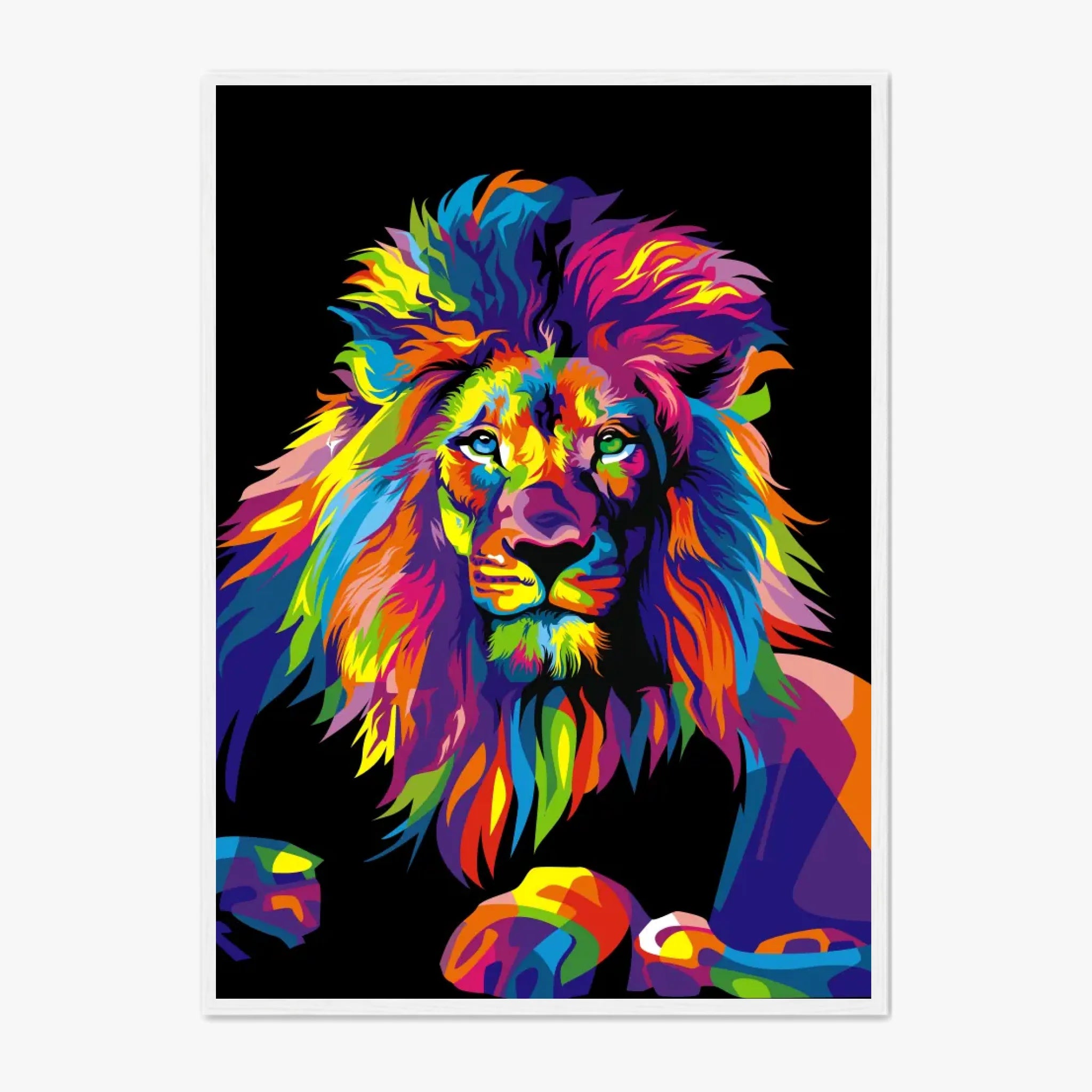 Tableau Lion Pop Art 3