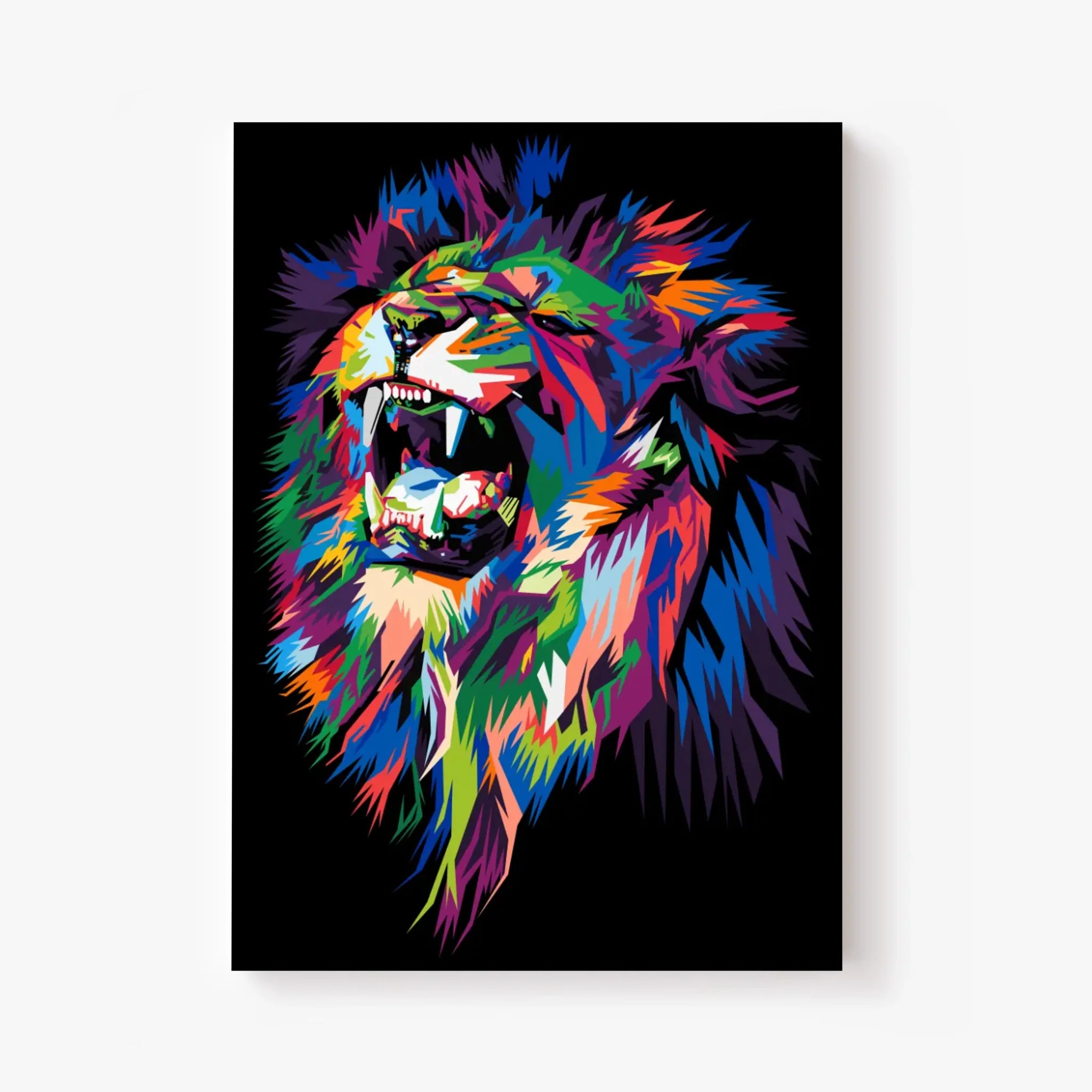 Tableau Lion Pop Art 2