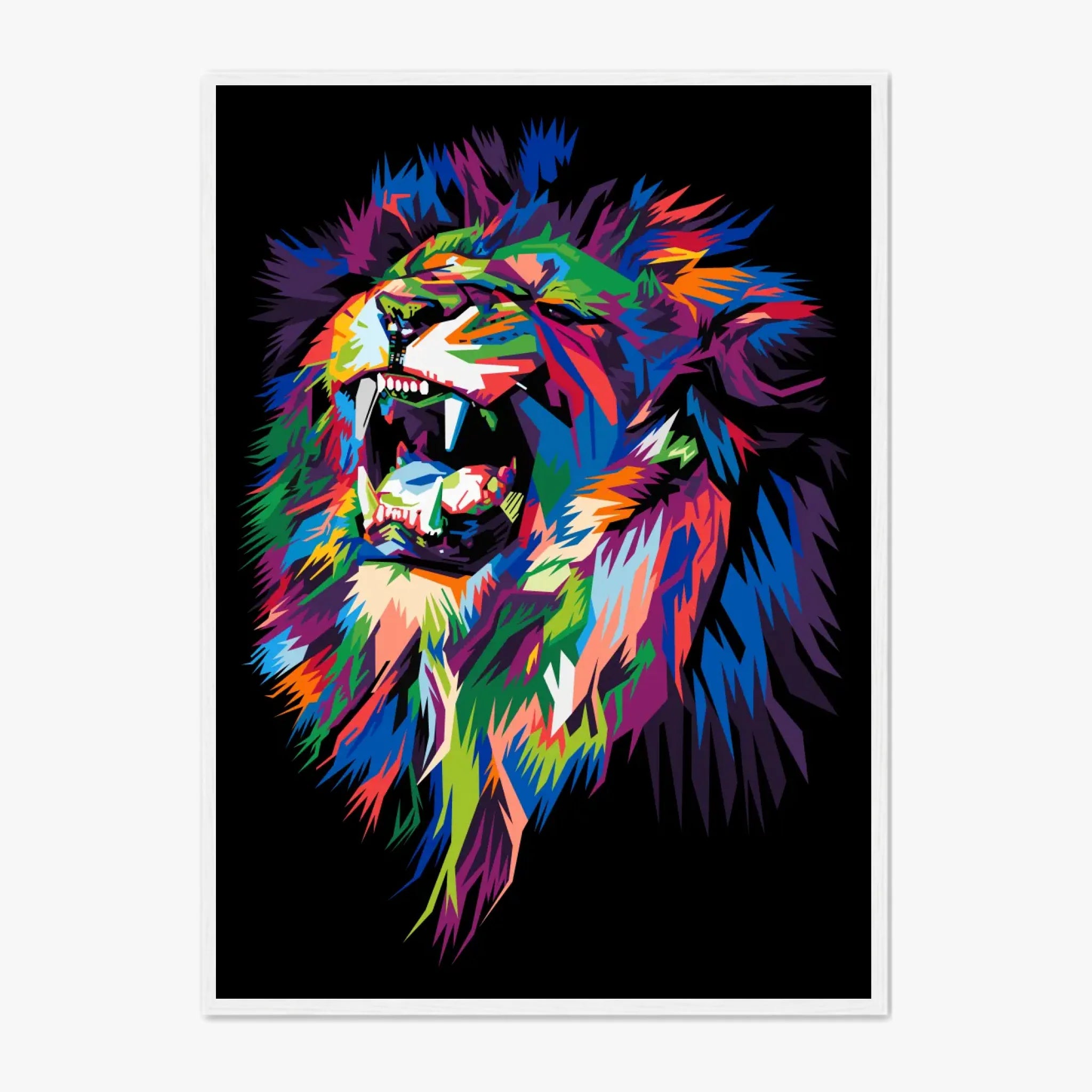 Tableau Lion Pop Art 2