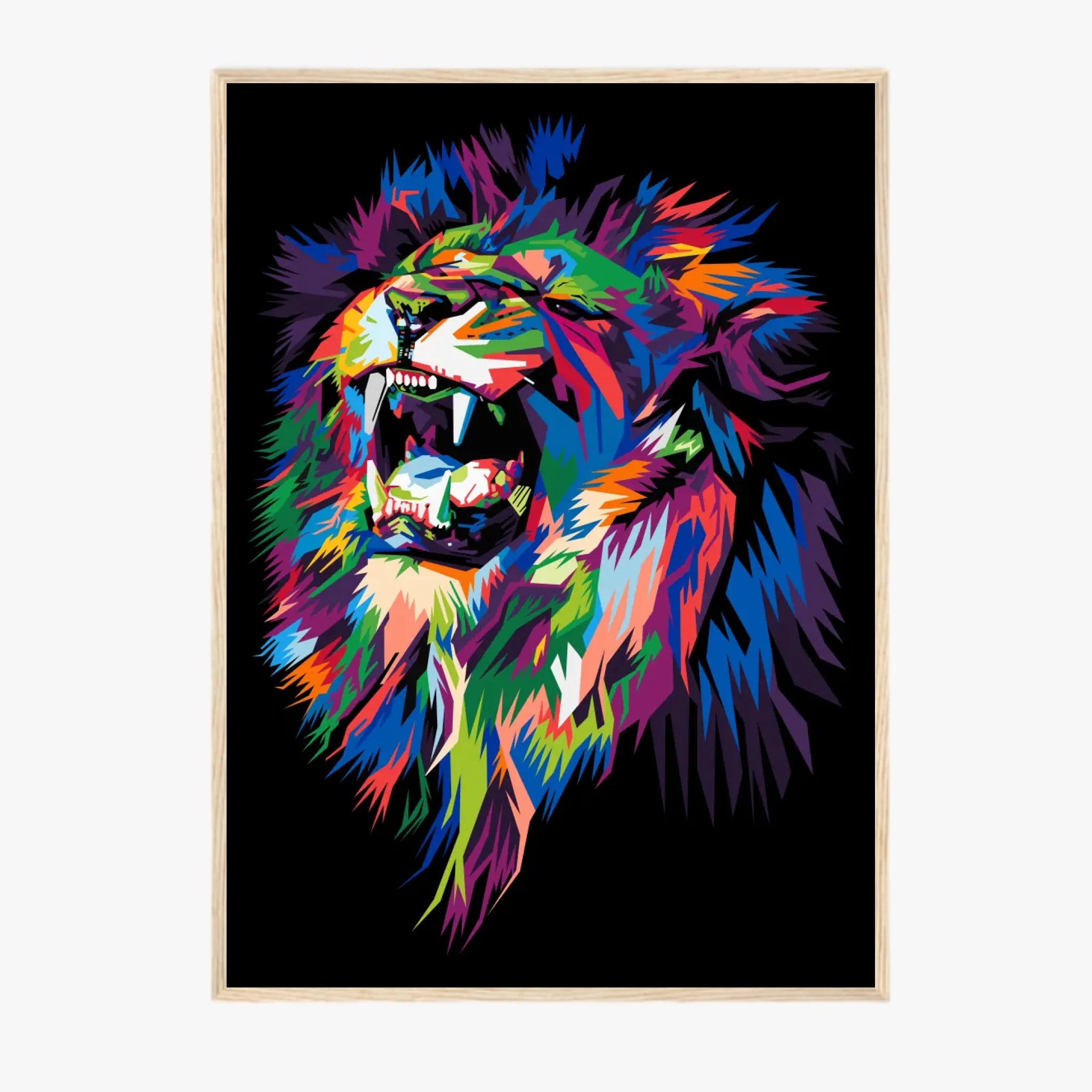 Tableau Lion Pop Art 2