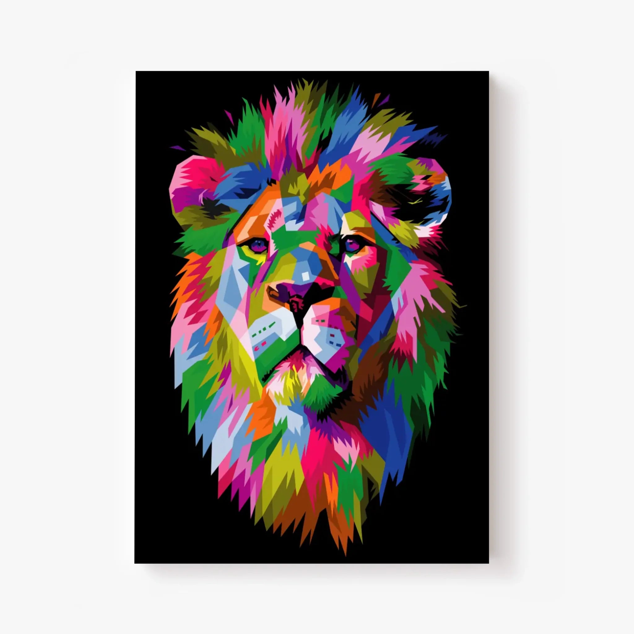 Tableau Lion Pop Art