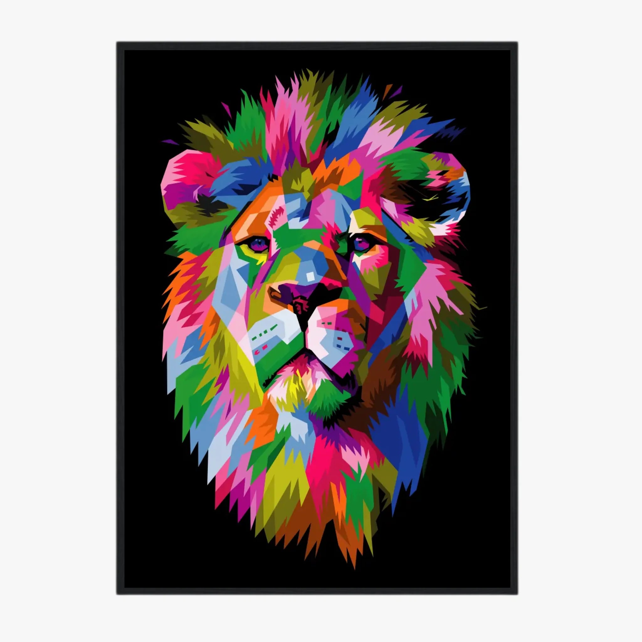 Tableau Lion Pop Art