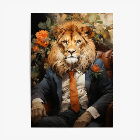 Tableau Lion Vintage 3