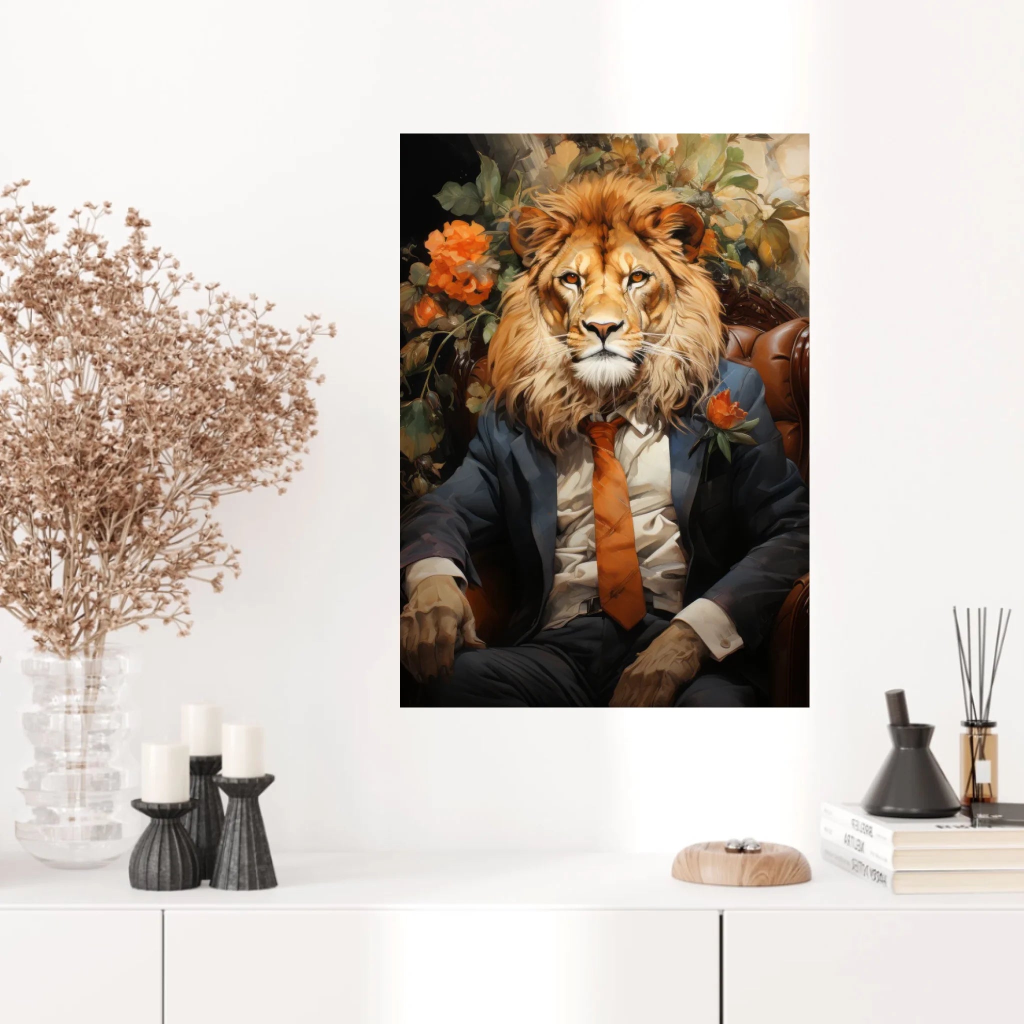 Tableau Lion Vintage 3