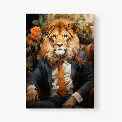 Tableau Lion Vintage 3