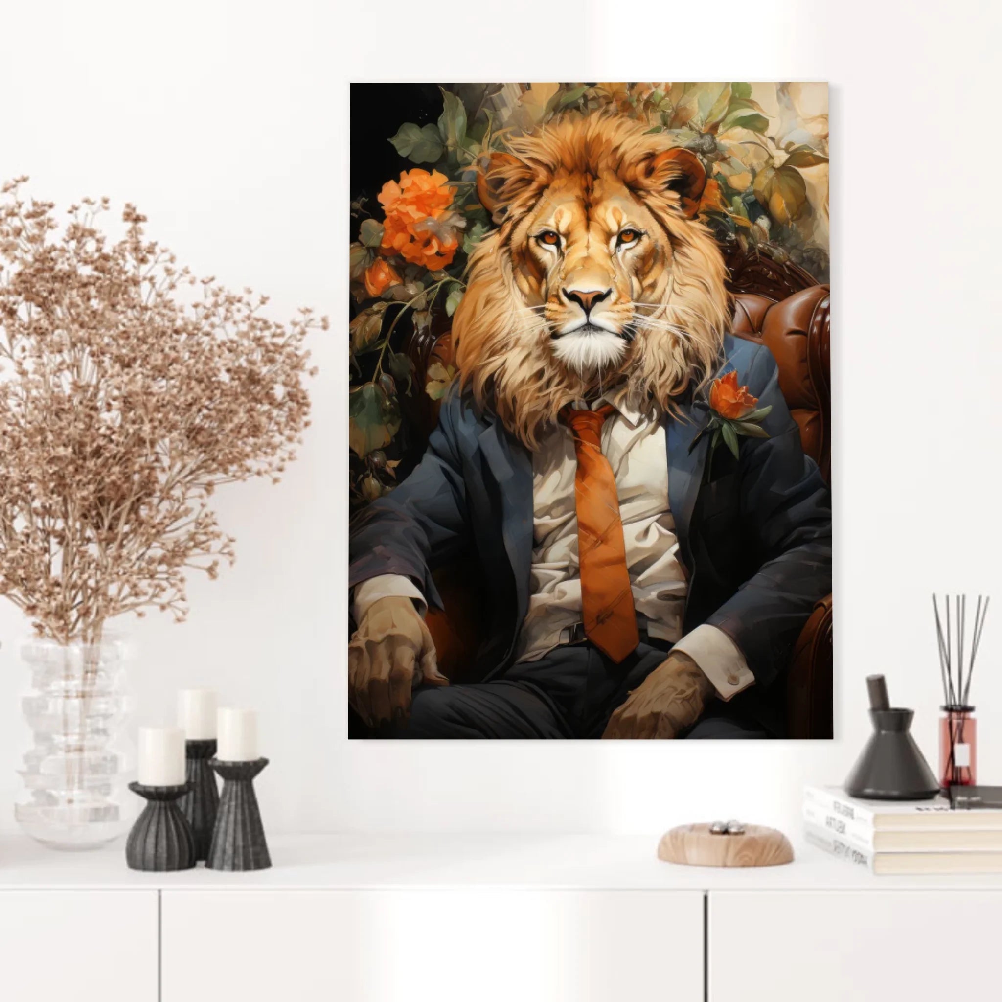 Tableau Lion Vintage 3