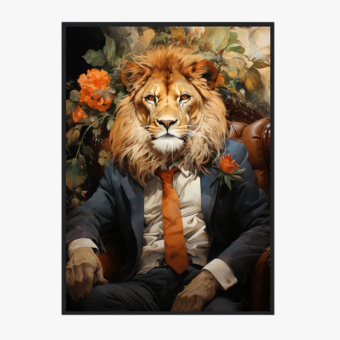 Tableau Lion Vintage 3