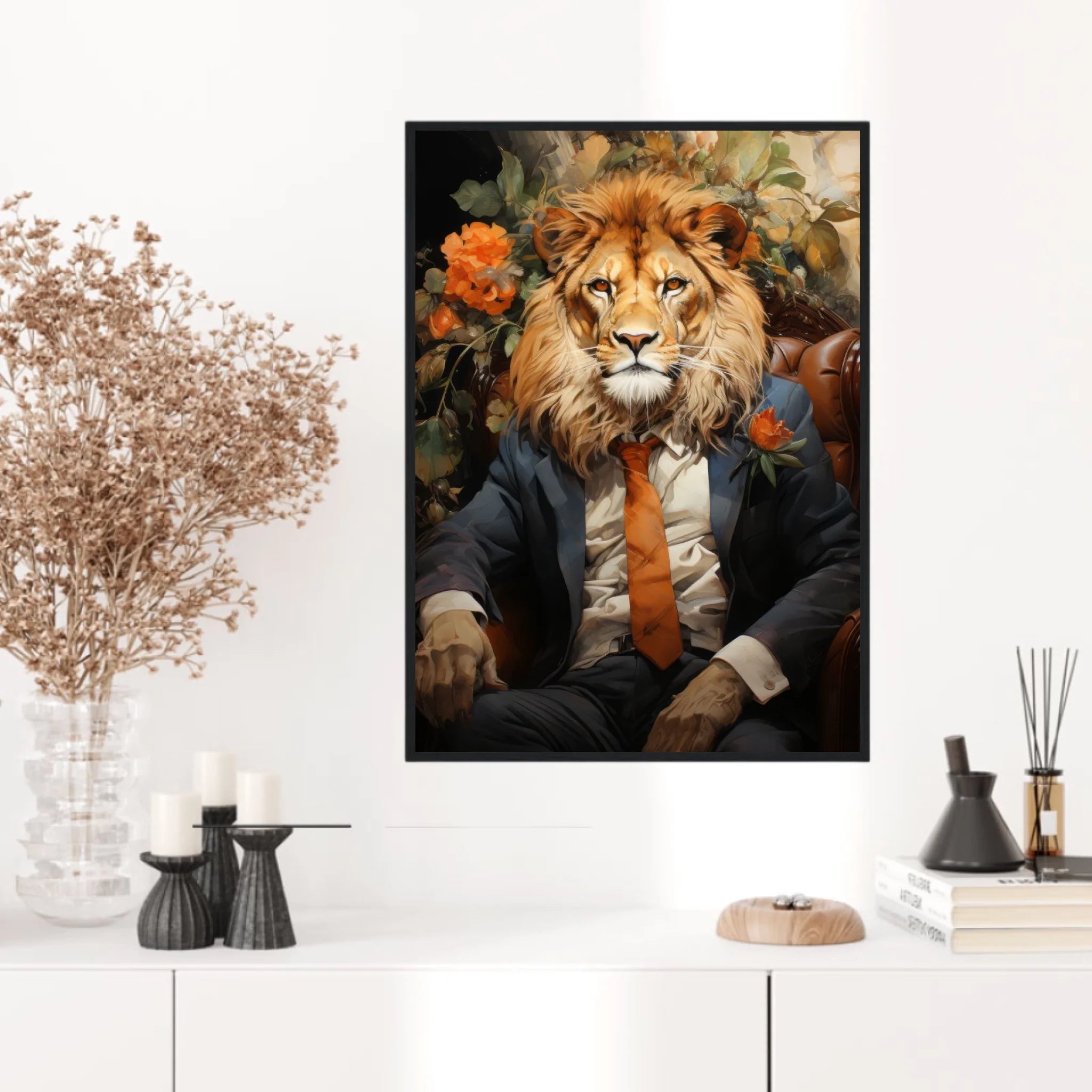 Tableau Lion Vintage 3