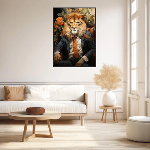 Tableau Lion Vintage 3