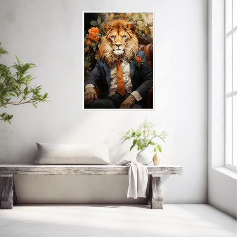 Tableau Lion Vintage 3