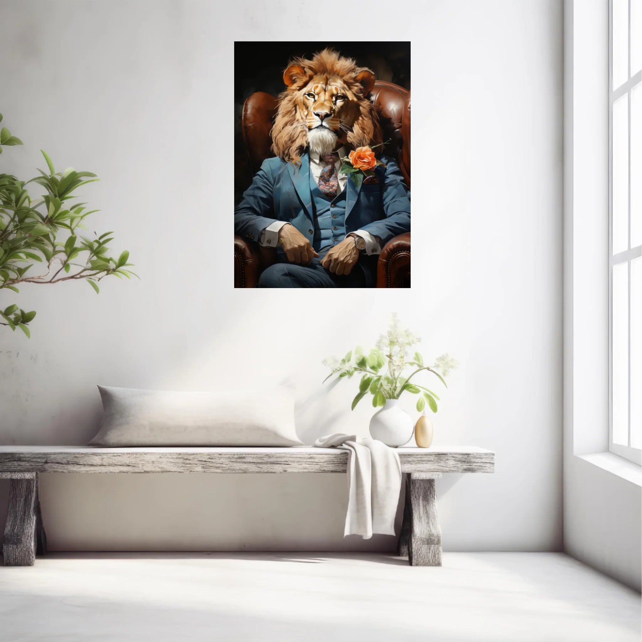 Tableau Lion Vintage 2