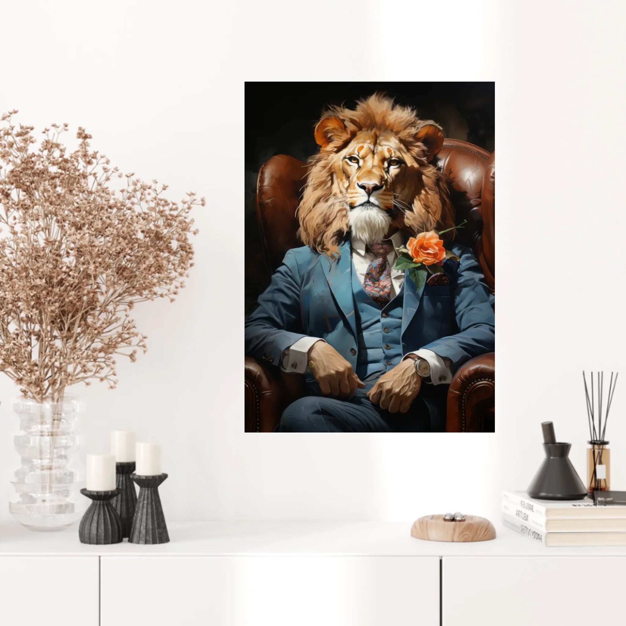 Tableau Lion Vintage 2