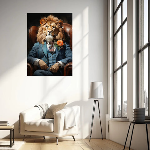 Tableau Lion Vintage 2