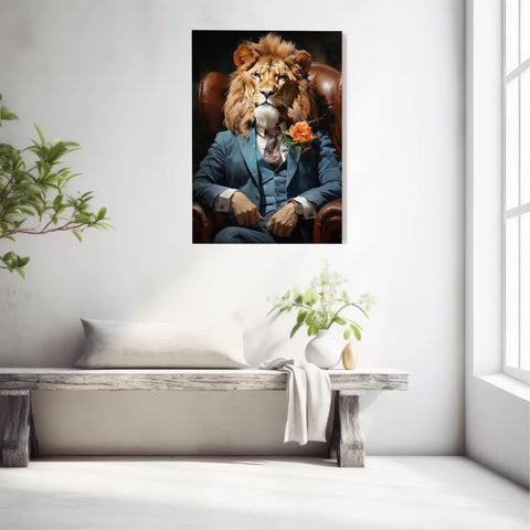 Tableau Lion Vintage 2