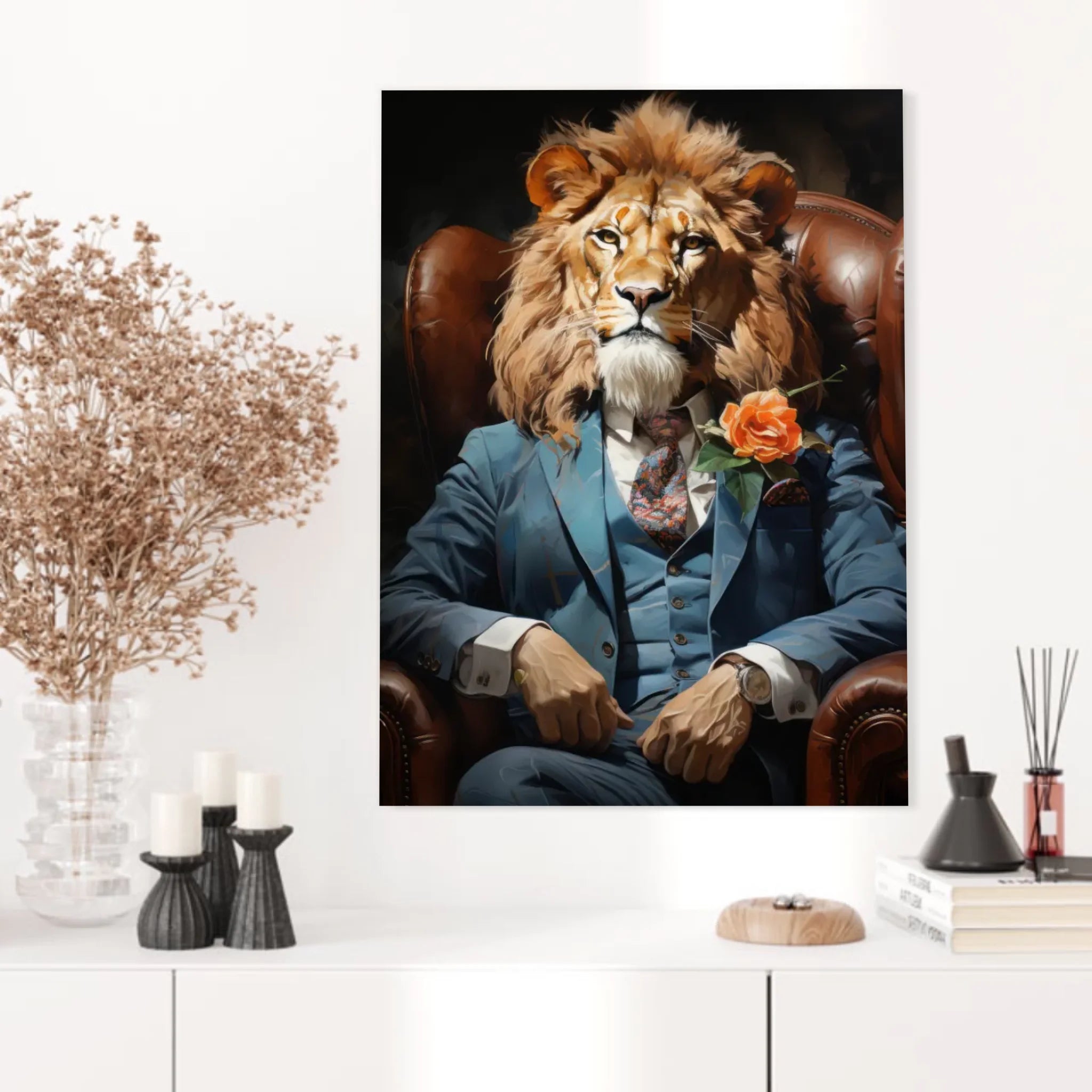 Tableau Lion Vintage 2