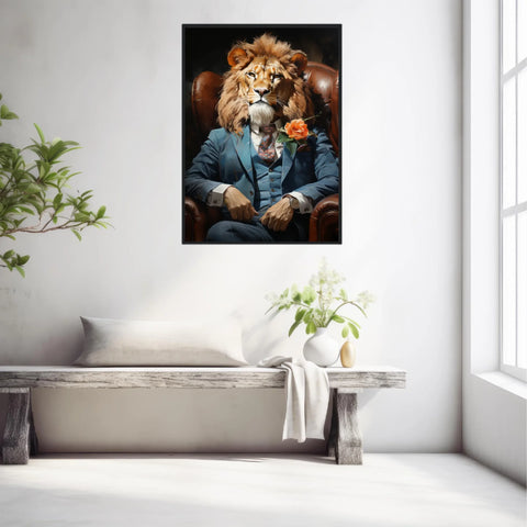 Tableau Lion Vintage 2