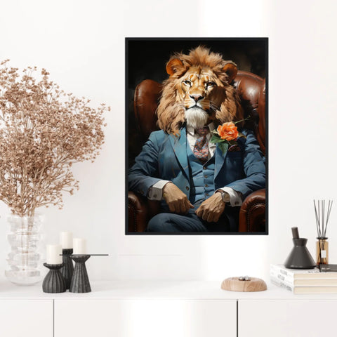 Tableau Lion Vintage 2