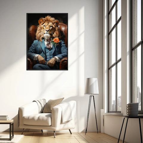 Tableau Lion Vintage 2