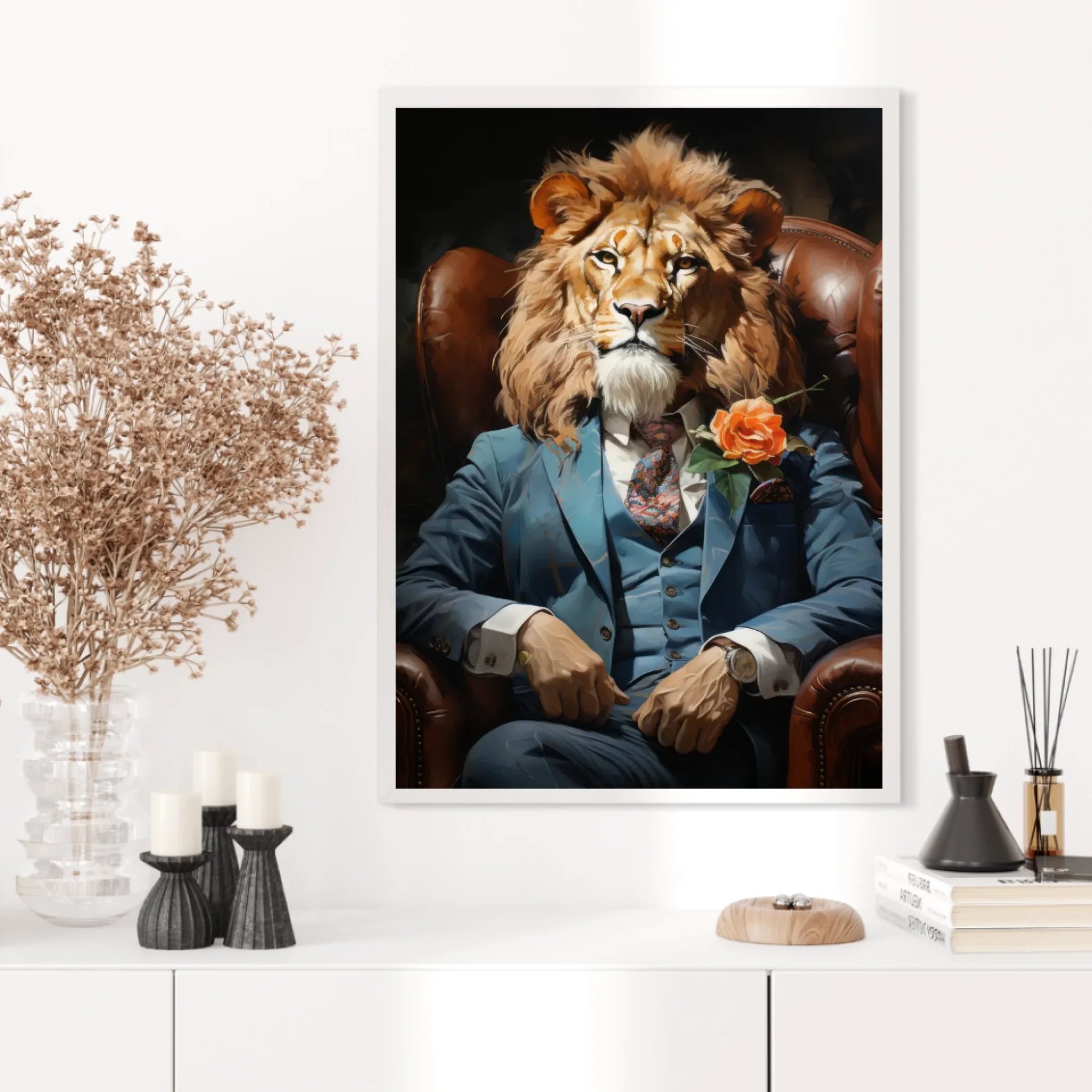 Tableau Lion Vintage 2