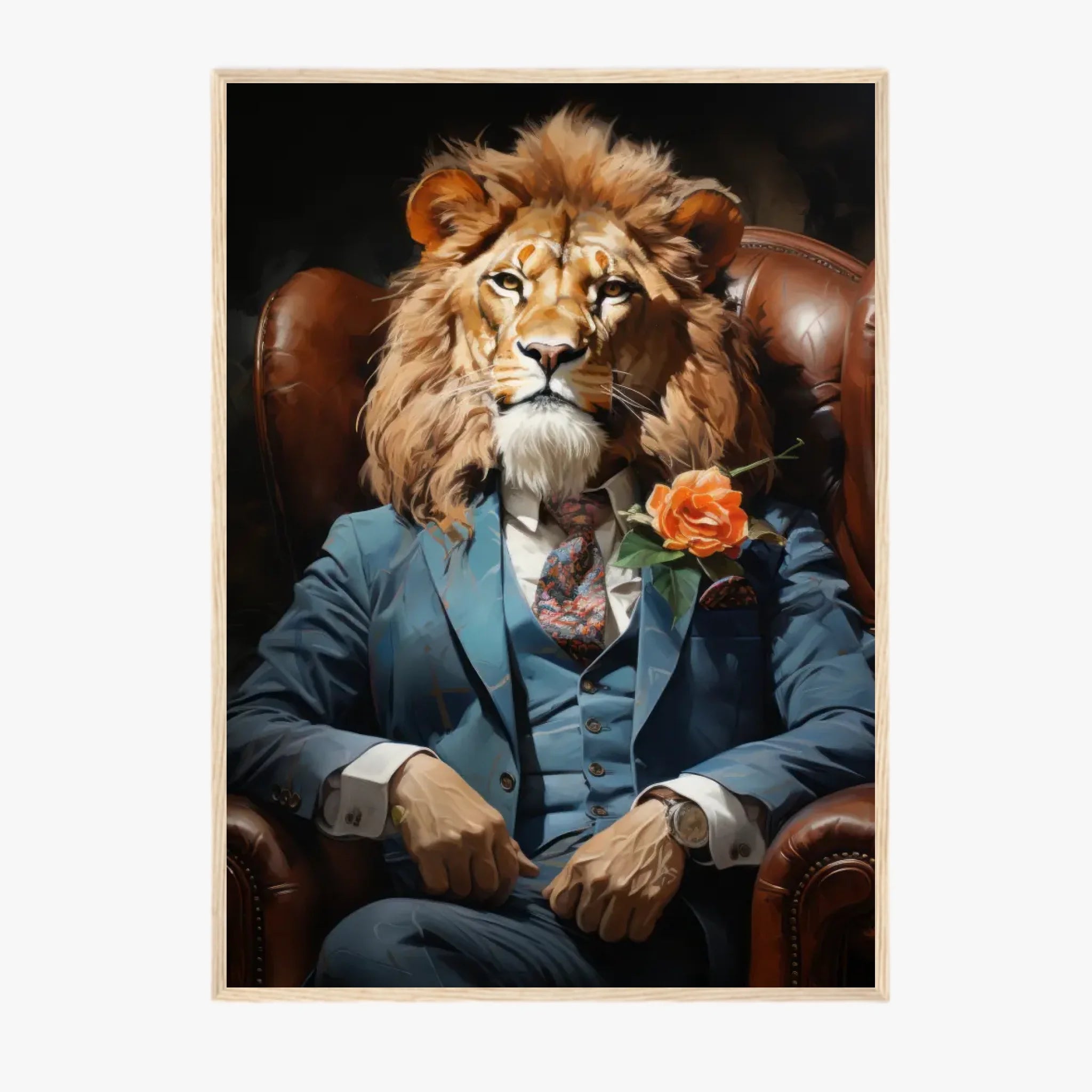 Tableau Lion Vintage 2