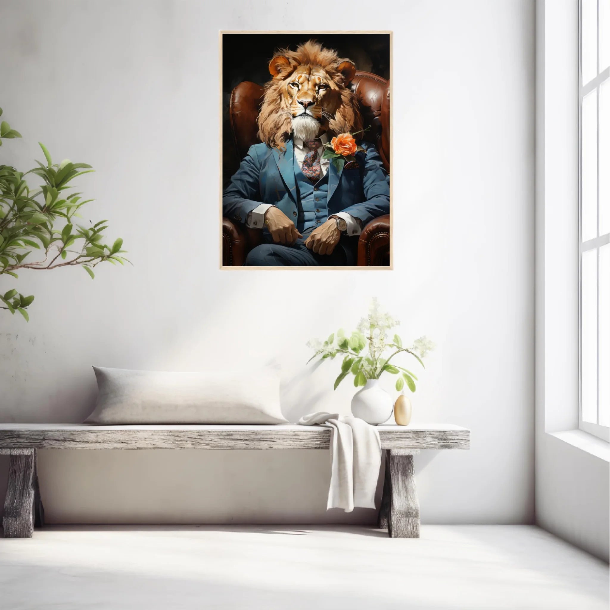 Tableau Lion Vintage 2