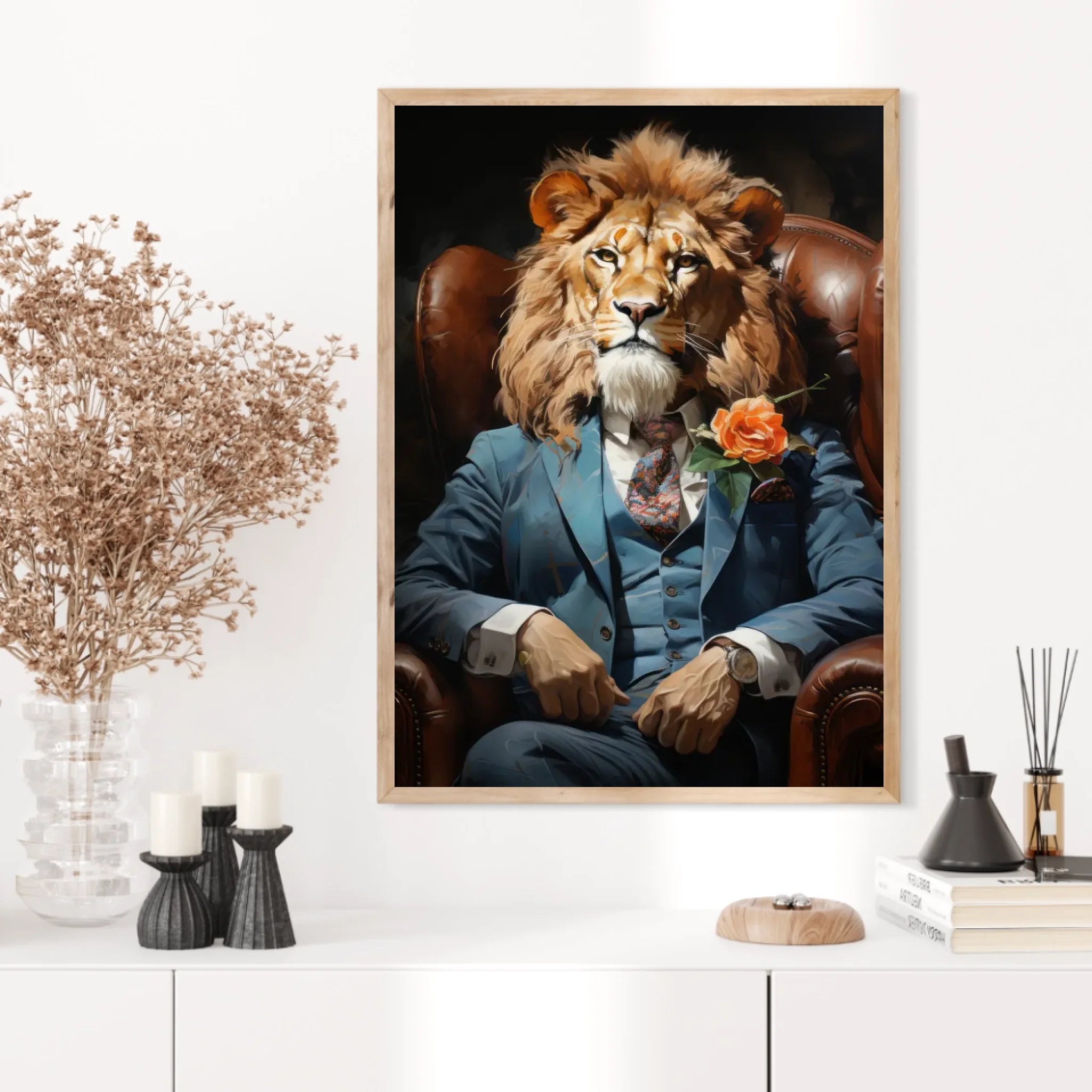 Tableau Lion Vintage 2