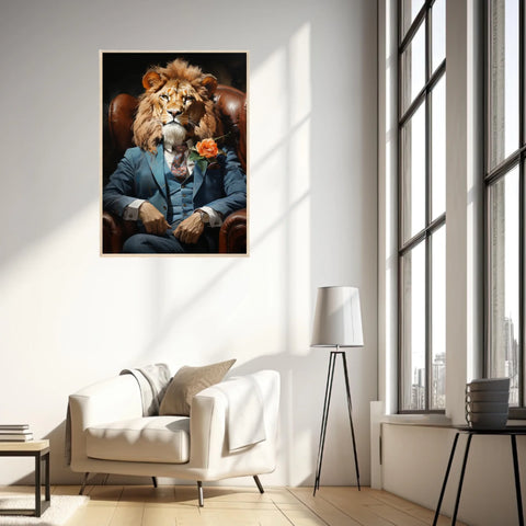 Tableau Lion Vintage 2