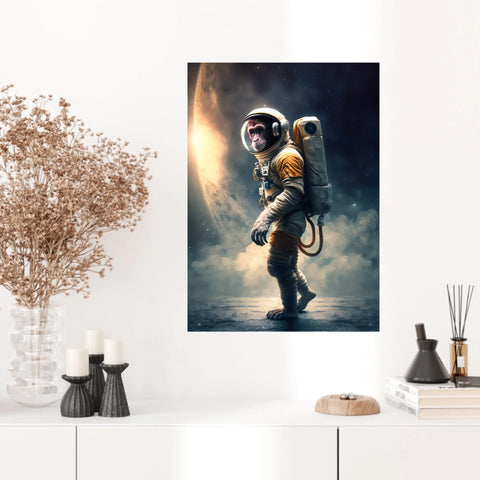 Tableau Singe Astronaute 2