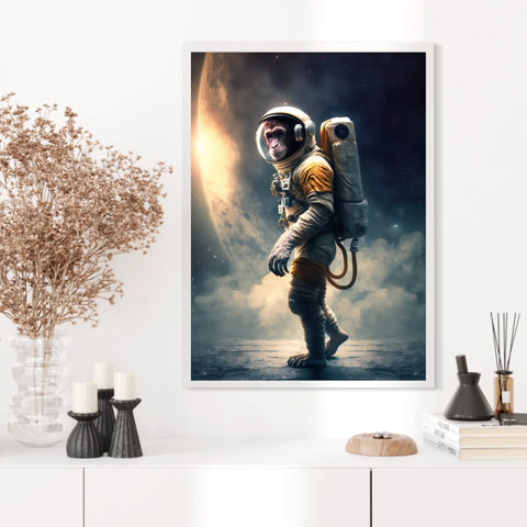 Tableau Singe Astronaute 2