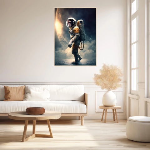 Tableau Singe Astronaute 2