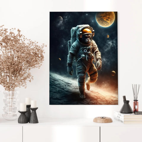 Tableau Singe Astronaute 3