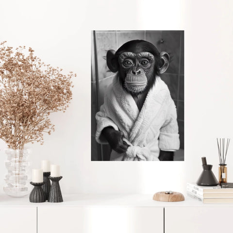 Tableau Singe Chimpanzé Peignoir