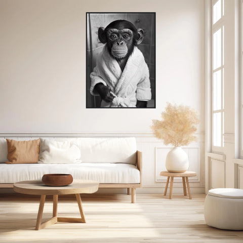 Tableau Singe Chimpanzé Peignoir