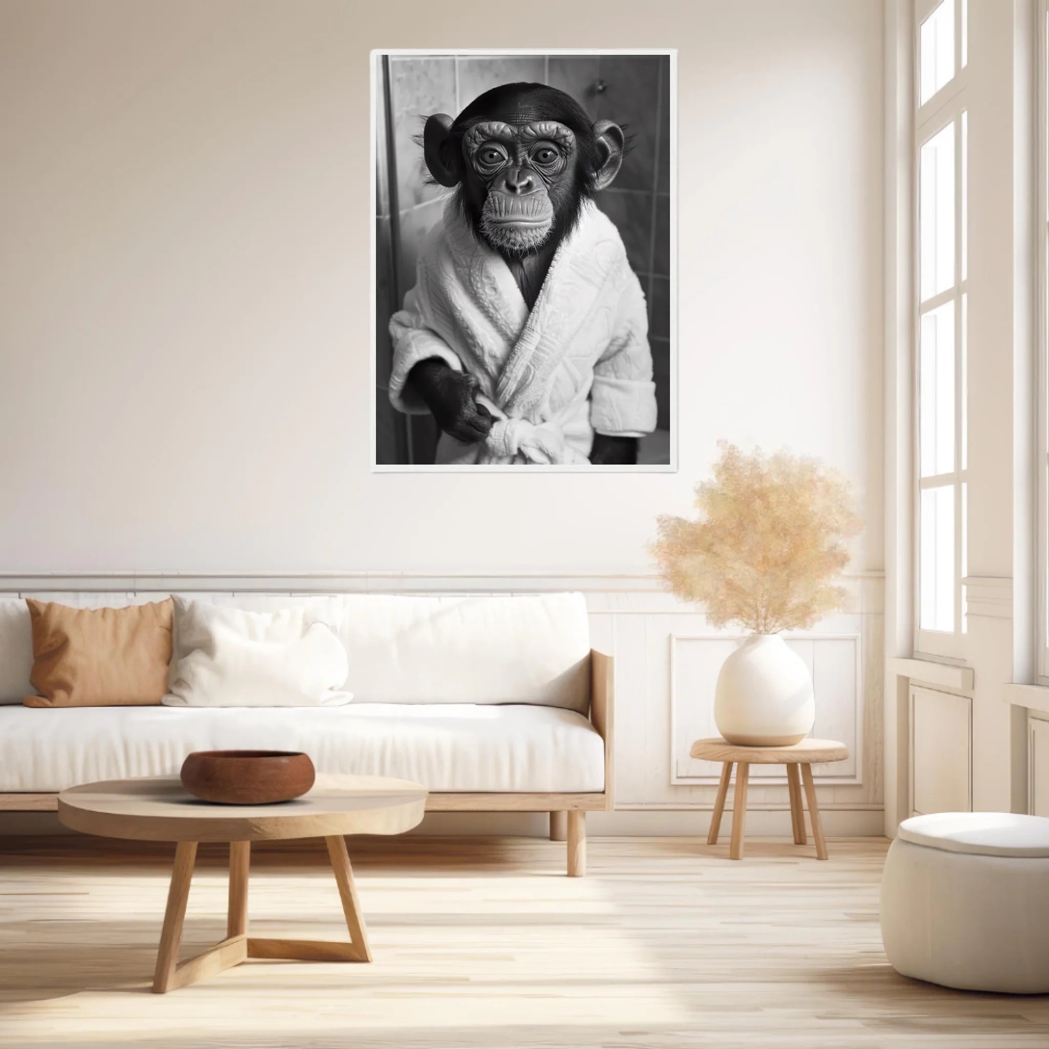 Tableau Singe Chimpanzé Peignoir