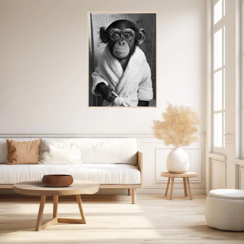 Tableau Singe Chimpanzé Peignoir