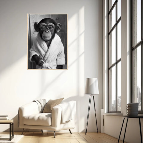 Tableau Singe Chimpanzé Peignoir