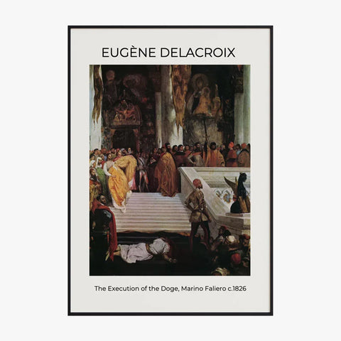 Tableau Eugène Delacroix The Execution of the Doge