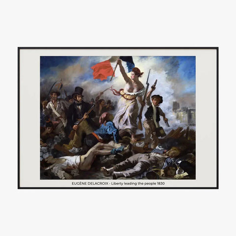 Tableau Eugène Delacroix Liberty leading the people