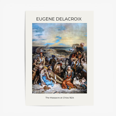 Tableau Eugène Delacroix The Massacre at Chios