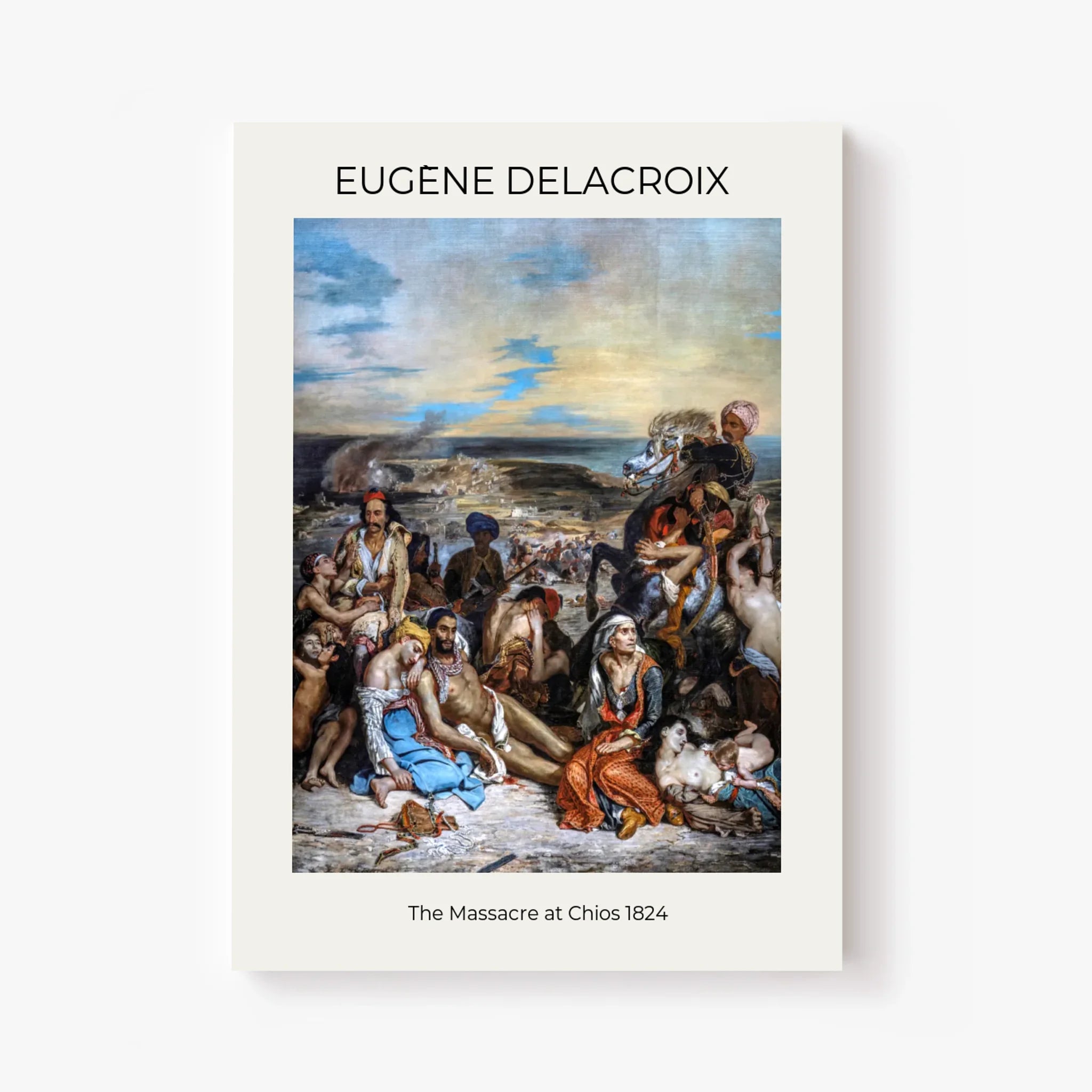 Tableau Eugène Delacroix The Massacre at Chios